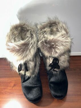 Made In Italy Oscar Brand Fur Ankle Boots